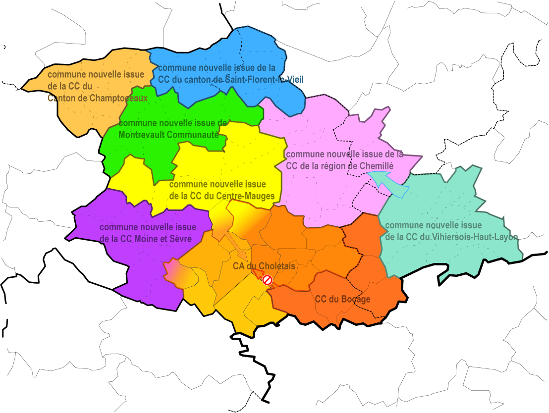 Nouvelle carte des Mauges